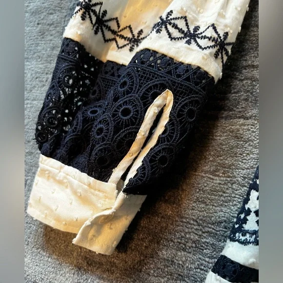 Tory Burch embroidered Gabriela dress size 4 rare find! With slip. - Picture 9 of 9